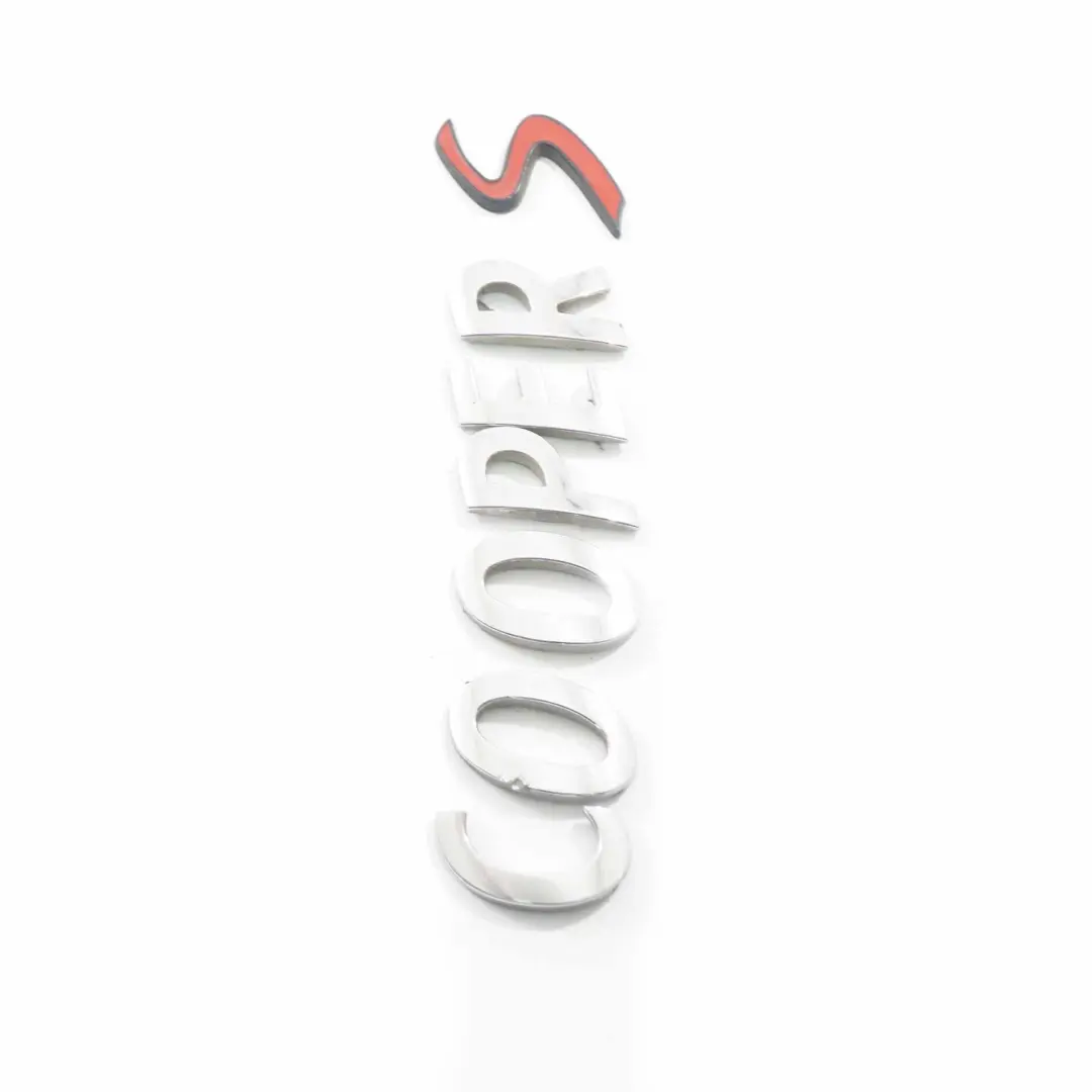 Emblem Boot Mini Cooper R53 R55 R56 R57 Trunk Lid Cooper S Lettering Logo  - SKU 2755618-1 - Part number 2755618