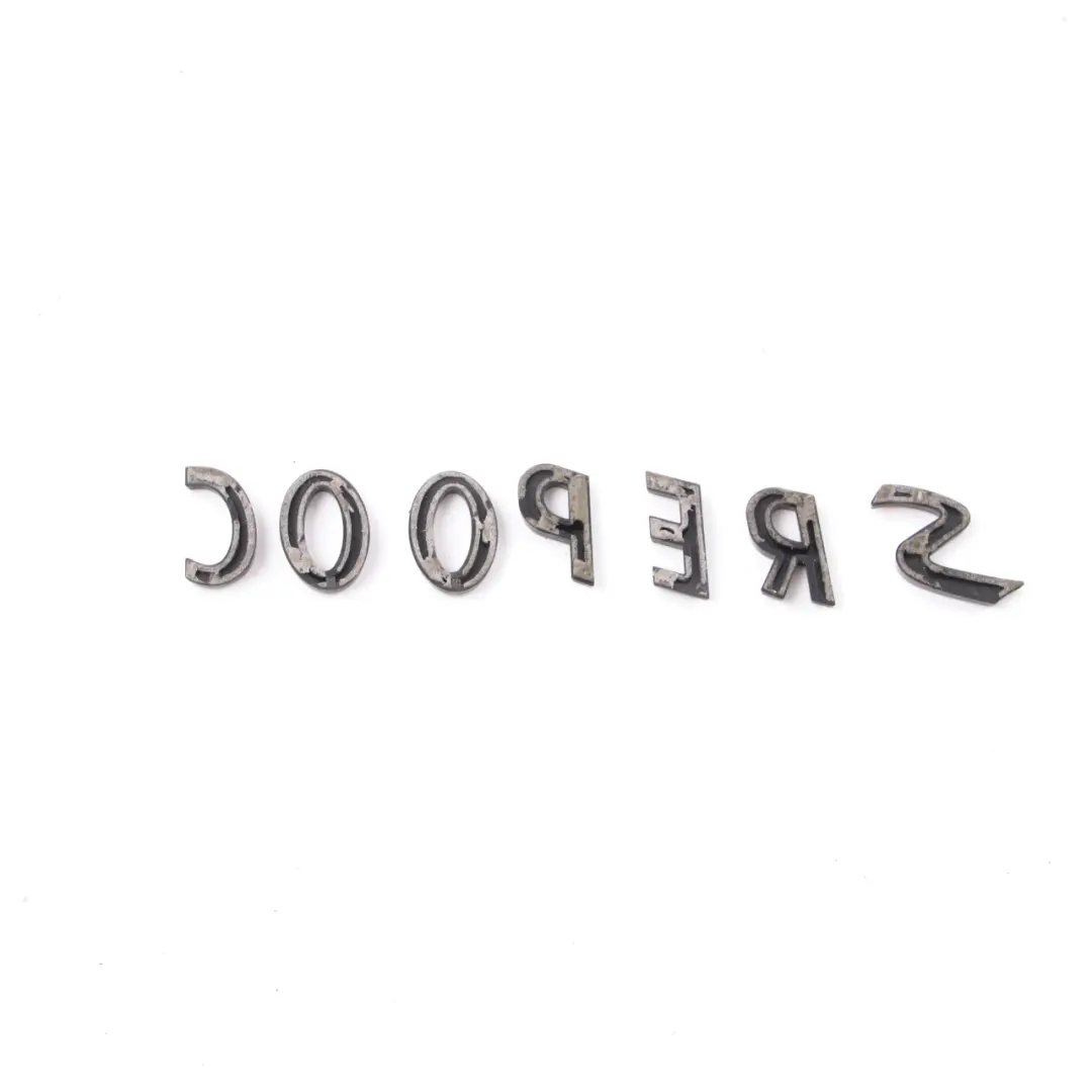Mini Cooper R53 R55 R56 R57 Boot Trunk Lid Cooper S Lettering Emblem Logo - SKU 2755618-2 - Part number 2755618