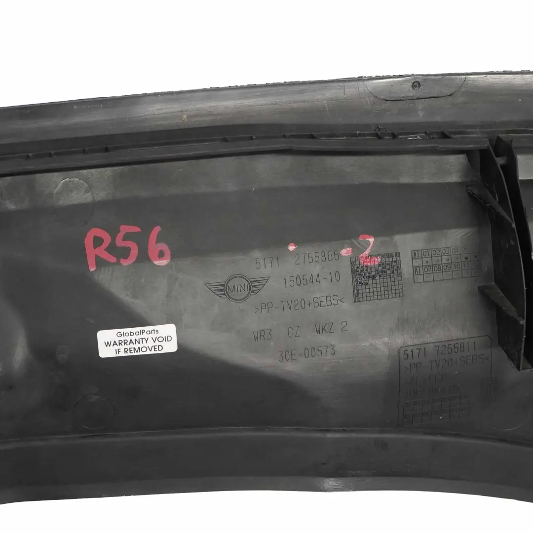 Bulkhead Upper Panel Mini R55 R56 R57 R58 Upper Trim Cover Panelling - SKU 2755866-2 - Part number 2755866
