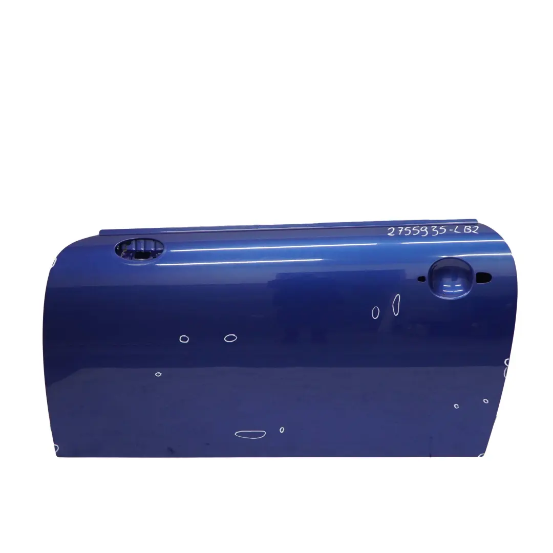 Door Front Left N/S Lightning Blue Metallic - A63 to Mini Cooper R55 R56 R57 R58 with Part number 2755935 Mini Cooper R55 R56 R57 R58 Door Front Left N/S Lightning Blue Metallic - A63 - SKU 2755935-LB2 - Part number 2755935
