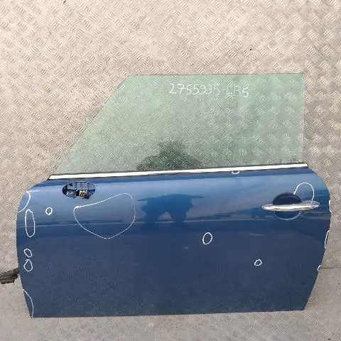 Drzwi lewe Lightning Blue A63 do MINI Cooper R55 R56 o numerze 2755935 MINI Cooper R55 R56 Drzwi lewe Lightning Blue A63 - SKU 2755935-LB5 - Numer Części 2755935