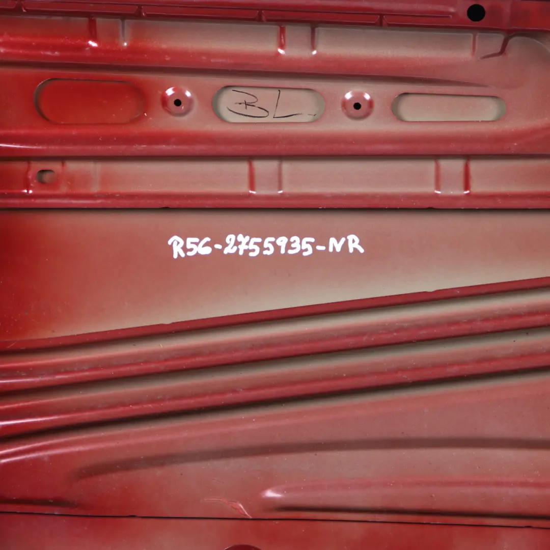 Door Front Left N/S Nightfire Red Metallic - 857 to Mini Cooper R55 R56 R57 R58 with Part number 2755935 Mini Cooper R55 R56 R57 R58 Door Front Left N/S Nightfire Red Metallic - 857 - SKU 2755935-NR - Part number 2755935