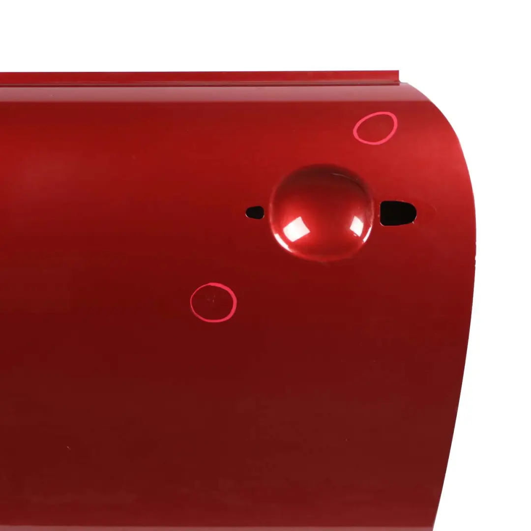 Door Front Left N/S Nightfire Red Metallic - 857 to Mini Cooper R55 R56 R57 R58 with Part number 2755935 Mini Cooper R55 R56 R57 R58 Door Front Left N/S Nightfire Red Metallic - 857 - SKU 2755935-NR - Part number 2755935