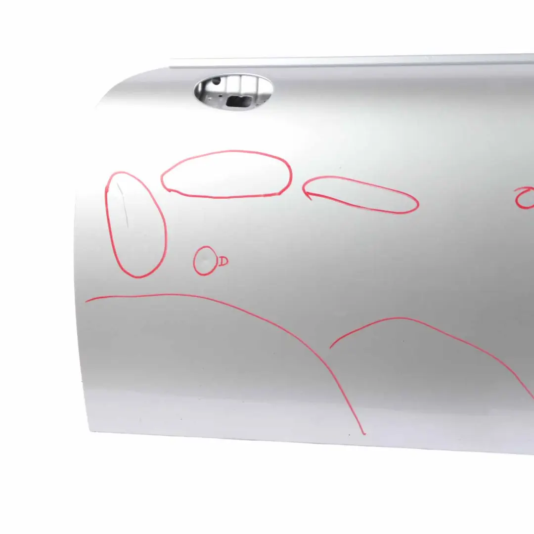 Door Front Left N/S Pure Silver - 900 to Mini Cooper R55 R56 R57 R58 R59 with Part number 2755935 Mini Cooper R55 R56 R57 R58 R59 Door Front Left N/S Pure Silver - 900 - SKU 2755935-PS - Part number 2755935