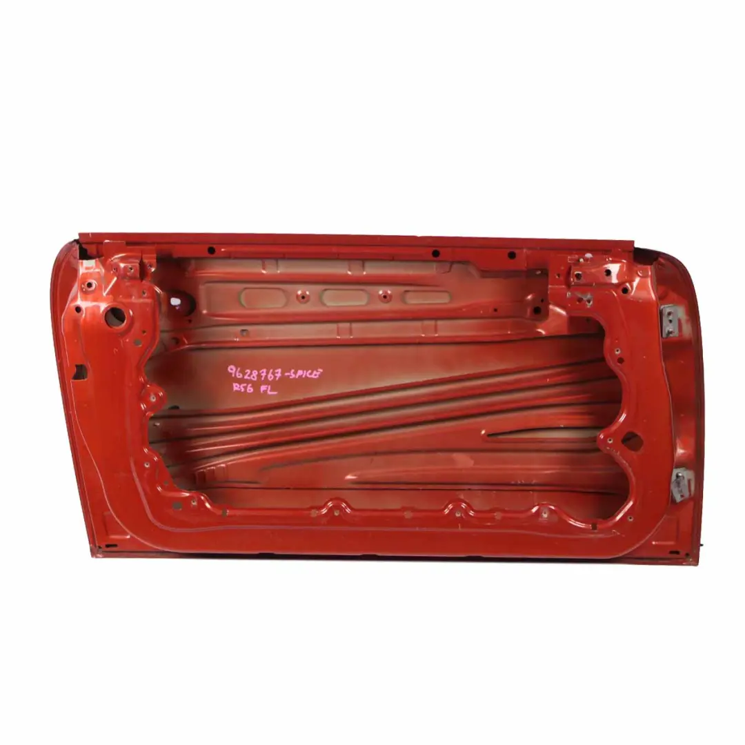 Door Front Left N/S Cover Panel R55 R57 Spice Orange Metallic - B23 to Mini R56 with Part number 2755935 Mini R56 Door Front Left N/S Cover Panel R55 R57 Spice Orange Metallic - B23 - SKU 2755935-SPICE - Part number 2755935