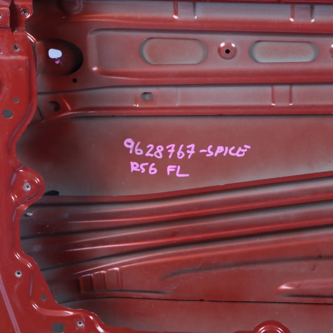 Door Front Left N/S Cover Panel R55 R57 Spice Orange Metallic - B23 to Mini R56 with Part number 2755935 Mini R56 Door Front Left N/S Cover Panel R55 R57 Spice Orange Metallic - B23 - SKU 2755935-SPICE - Part number 2755935