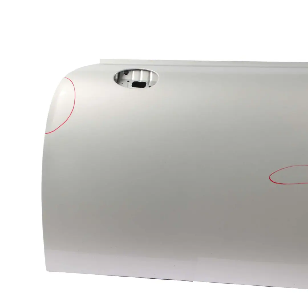 Door Front Left N/S White Silver Metallic - A62 to Mini Cooper R55 R56 R57 R58 R59 with Part number 2755935 Mini Cooper R55 R56 R57 R58 R59 Door Front Left N/S White Silver Metallic - A62 - SKU 2755935-WS - Part number 2755935