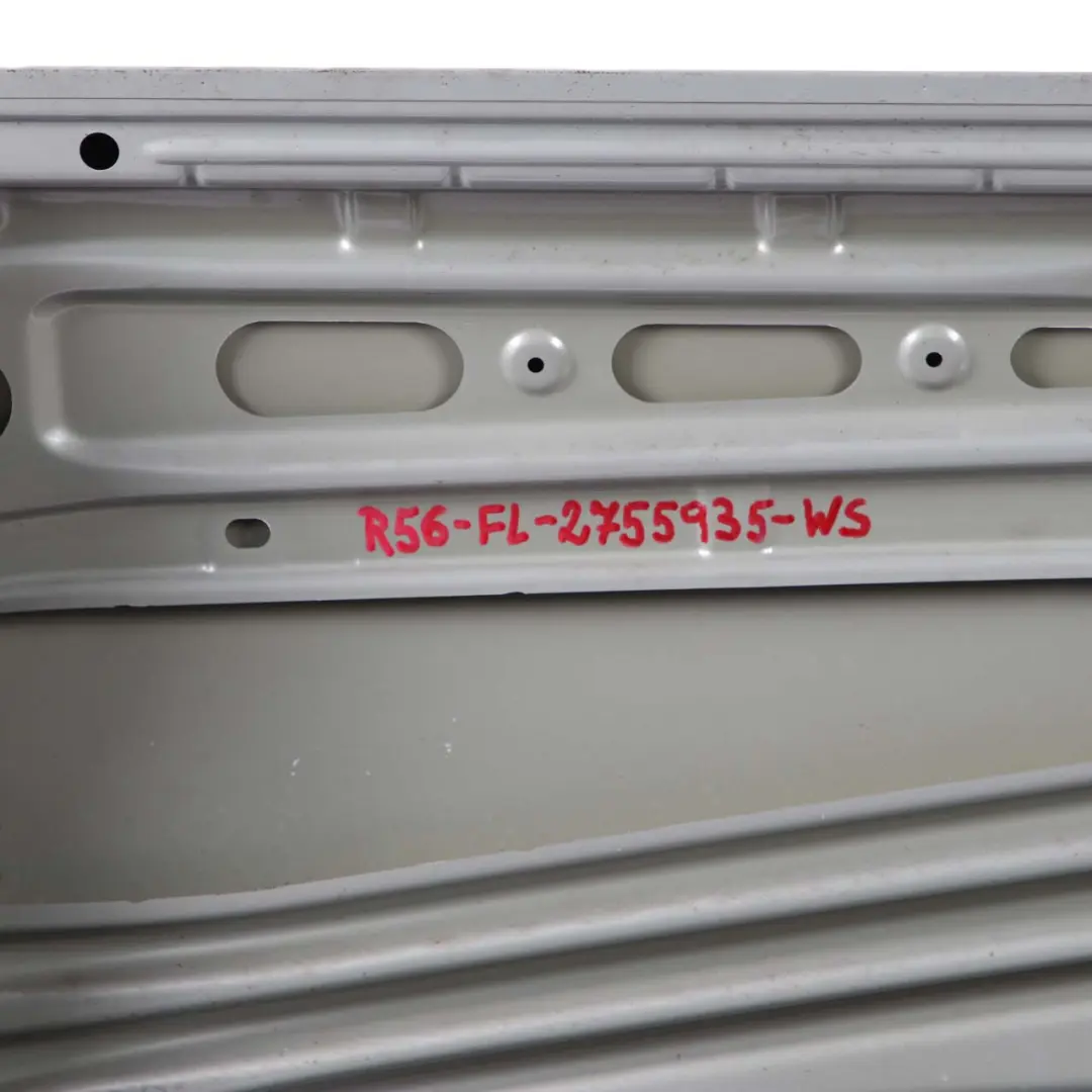 Door Front Left N/S White Silver Metallic - A62 to Mini Cooper R55 R56 R57 R58 R59 with Part number 2755935 Mini Cooper R55 R56 R57 R58 R59 Door Front Left N/S White Silver Metallic - A62 - SKU 2755935-WS - Part number 2755935