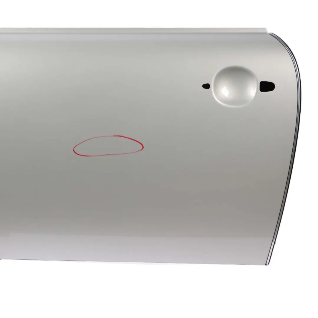 Door Front Left N/S White Silver Metallic - A62 to Mini Cooper R55 R56 R57 R58 R59 with Part number 2755935 Mini Cooper R55 R56 R57 R58 R59 Door Front Left N/S White Silver Metallic - A62 - SKU 2755935-WS - Part number 2755935