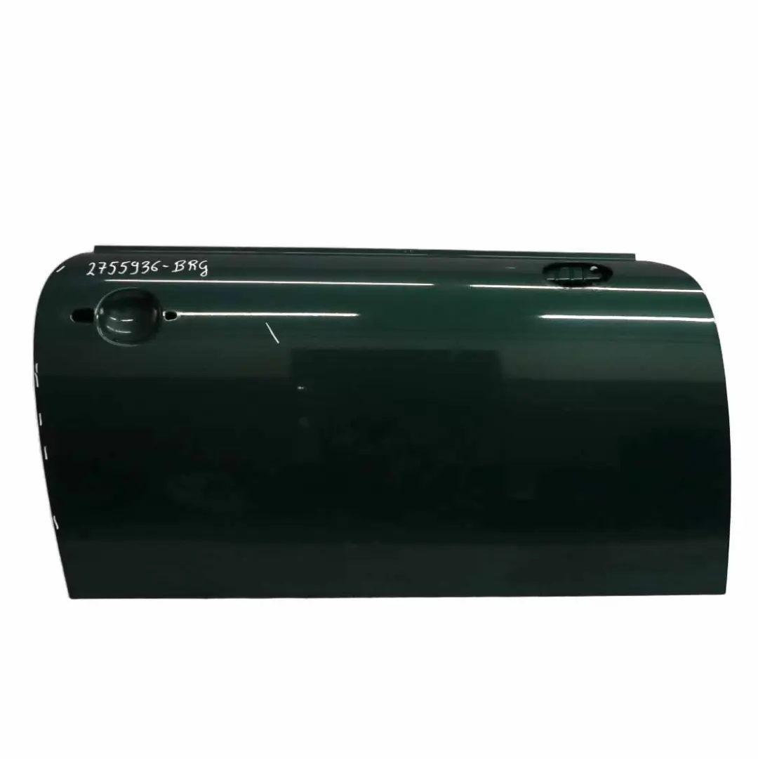 Door Front Right O/S Cover Panel R55 R57 British Racing Green - A67 to Mini R56 with Part number 2755936 Mini R56 Door Front Right O/S Cover Panel R55 R57 British Racing Green - A67 - SKU 2755936-BRG - Part number 2755936