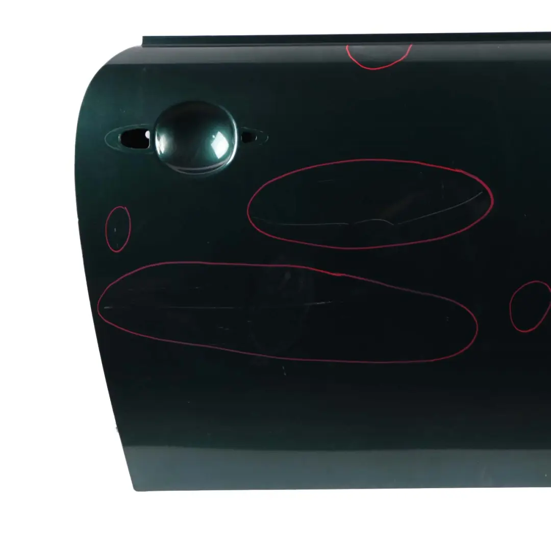 Door Front Right O/S Cover Panel R55 R57 British Racing Green - A67 to Mini R56 with Part number 2755936 Mini R56 Door Front Right O/S Cover Panel R55 R57 British Racing Green - A67 - SKU 2755936-BRG8 - Part number 2755936