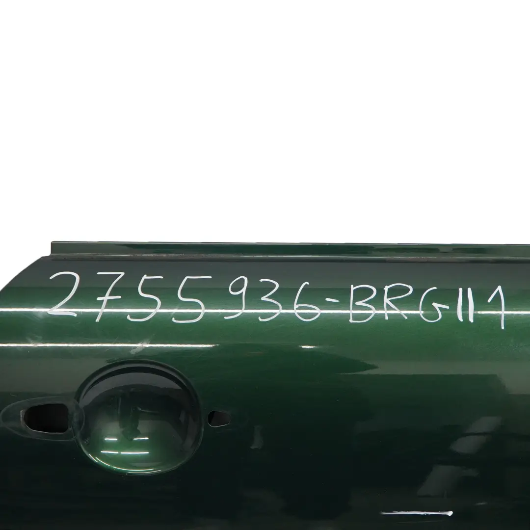 Door Front Right O/S R55 R57 R58 British Racing Green II Metallic - B22 to Mini R56 with Part number 2755936 Mini R56 Door Front Right O/S R55 R57 R58 British Racing Green II Metallic - B22 - SKU 2755936-BRGII1 - Part number 2755936
