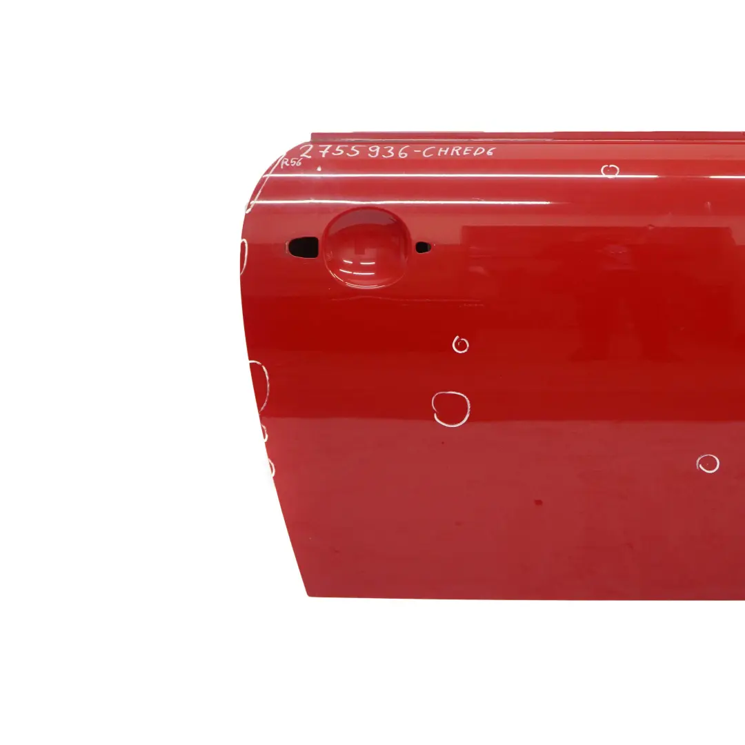 Front Right O/S Door Chili Red - 851 to Mini Cooper 6 R55 R56 R57 R58 R59 with Part number 2755936 Mini Cooper 6 R55 R56 R57 R58 R59 Front Right O/S Door Chili Red - 851 - SKU 2755936-CHRED6 - Part number 2755936
