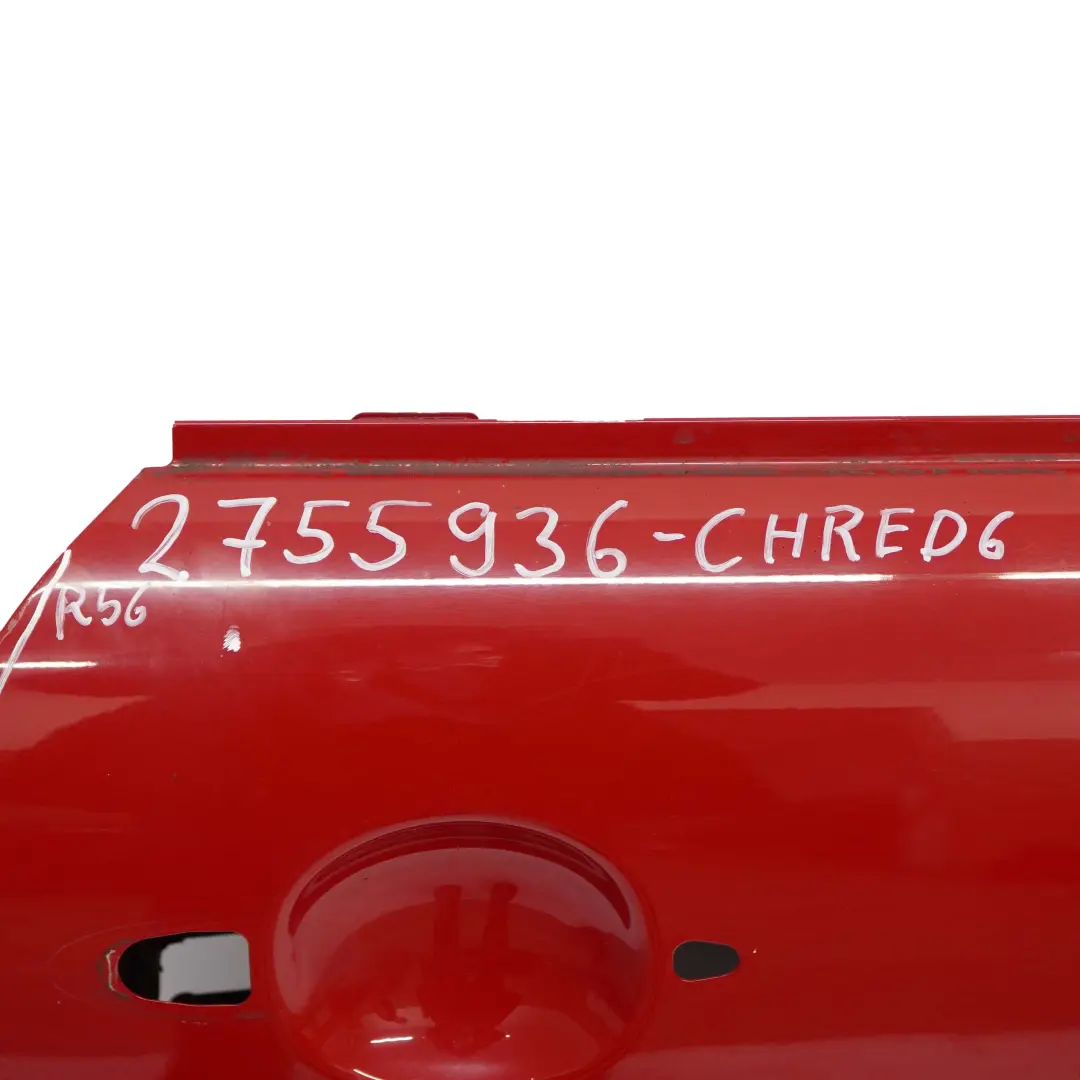 Front Right O/S Door Chili Red - 851 to Mini Cooper 6 R55 R56 R57 R58 R59 with Part number 2755936 Mini Cooper 6 R55 R56 R57 R58 R59 Front Right O/S Door Chili Red - 851 - SKU 2755936-CHRED6 - Part number 2755936