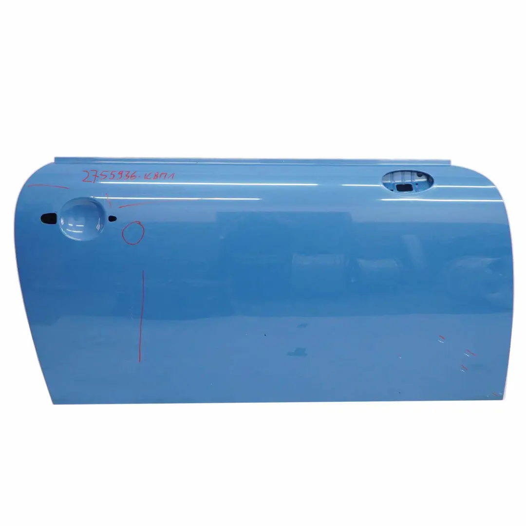 Puerta Delantera Derecha R55 R57 Kite Blue Metallic - B48 para Mini R56 con número de pieza 2755936 Mini R56 Puerta Delantera Derecha R55 R57 Kite Blue Metallic - B48 - SKU 2755936-KBM1 - Número de pieza 2755936