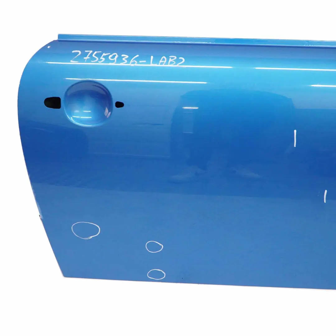 Puerta Delantera Derecha Laser Blue Metallic - A59 para Mini R55 R56 R57 R58 R59 con número de pieza 2755936 Mini R55 R56 R57 R58 R59 Puerta Delantera Derecha Laser Blue Metallic - A59 - SKU 2755936-LAB2 - Número de pieza 2755936