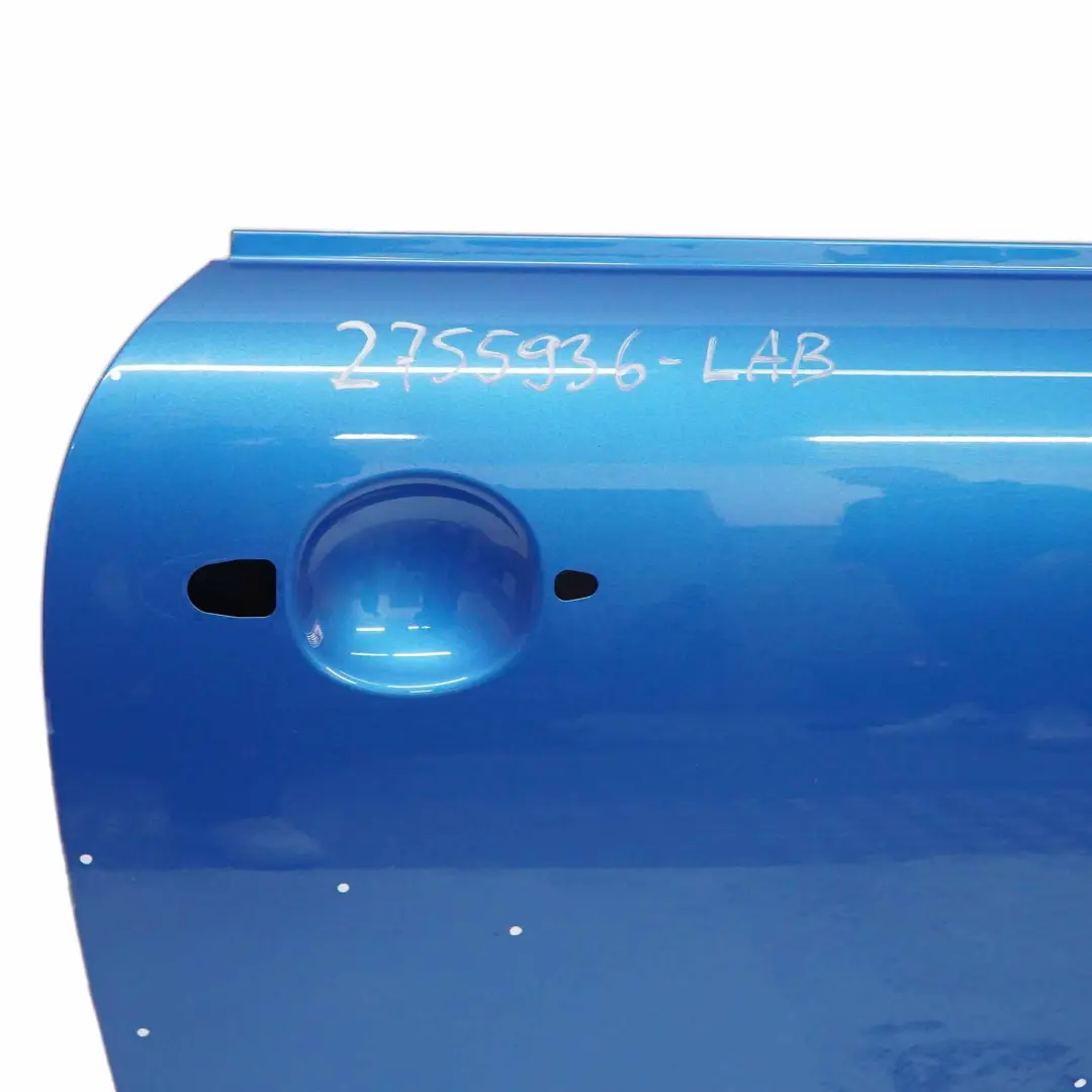 Puerta Delantera Derecha Laser Blue Metallic A59 para Mini Cooper R55 R56 R57 R58 R59 con número de pieza 2755936 Mini Cooper R55 R56 R57 R58 R59 Puerta Delantera Derecha Laser Blue Metallic A59 - SKU 2755936-LAB - Número de pieza 2755936