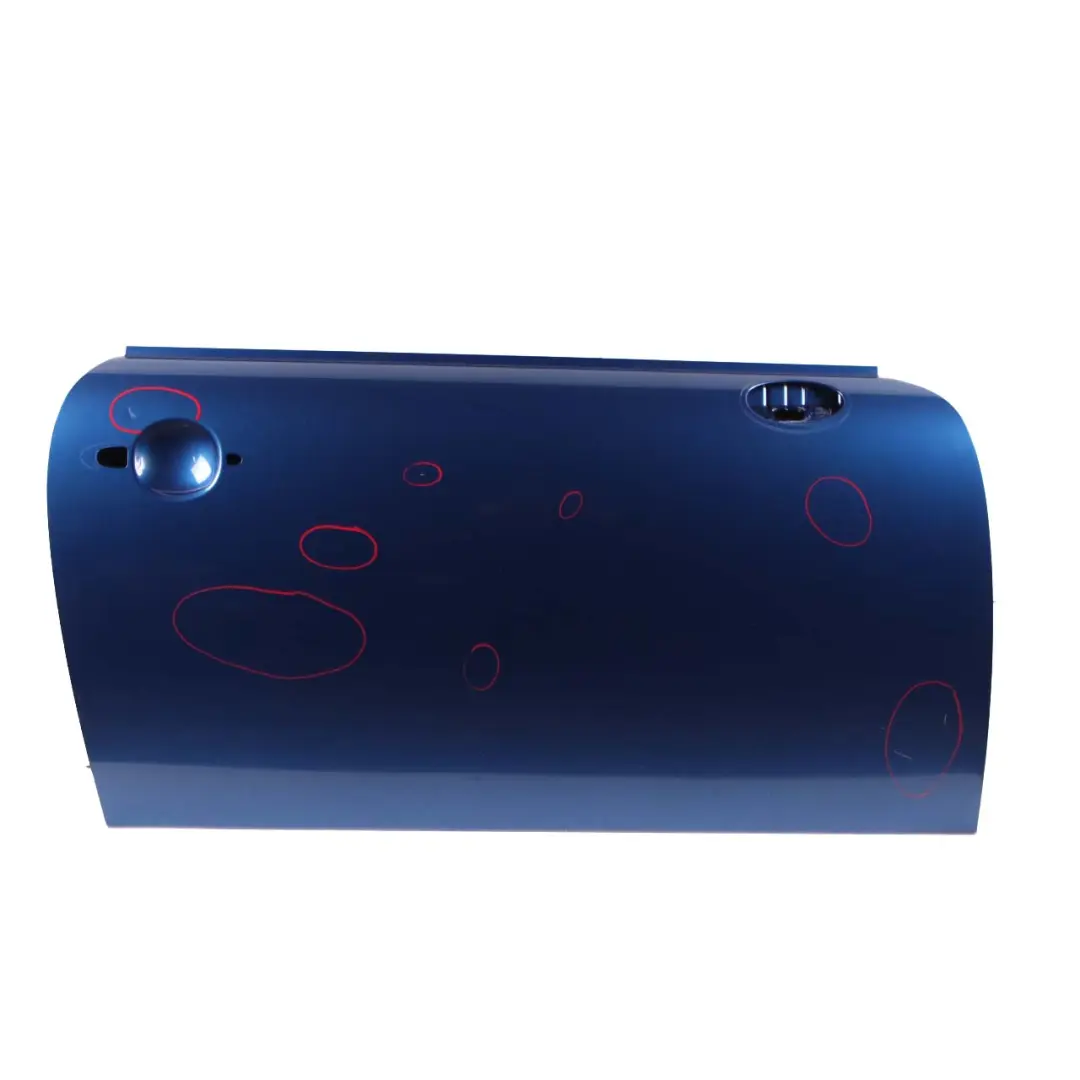 Door Front Right O/S Cover Panel R55 R57 Lightning Blue Metallic A63 to Mini R56 with Part number 2755936 Mini R56 Door Front Right O/S Cover Panel R55 R57 Lightning Blue Metallic A63 - SKU 2755936-LB12 - Part number 2755936