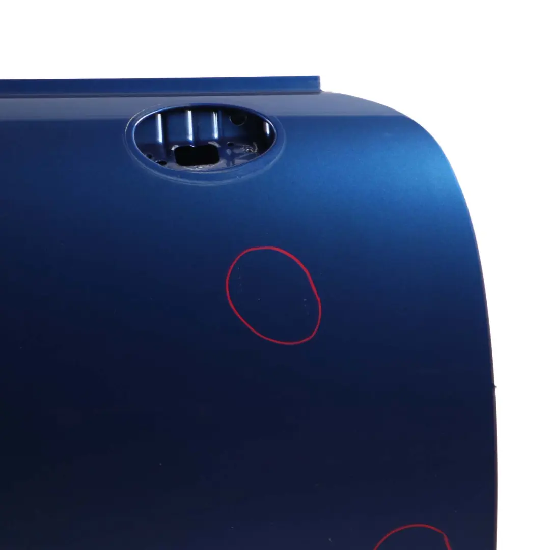Door Front Right O/S Cover Panel R55 R57 Lightning Blue Metallic A63 to Mini R56 with Part number 2755936 Mini R56 Door Front Right O/S Cover Panel R55 R57 Lightning Blue Metallic A63 - SKU 2755936-LB12 - Part number 2755936