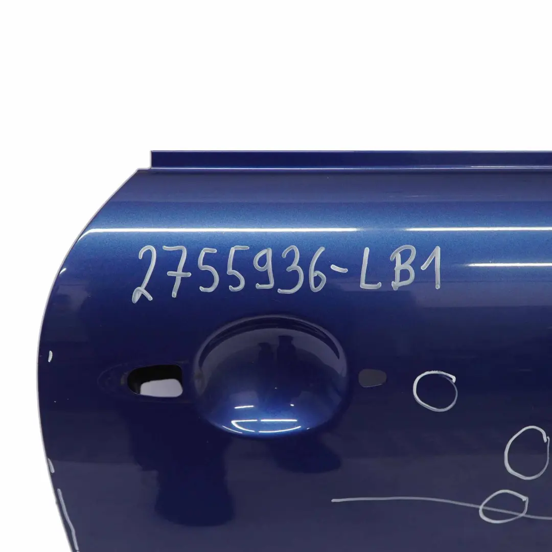 Porta anteriore destra Lightning Blue - A63 per Mini Cooper R55 R56 R57 R58 R59 con numero di parte 2755936 Mini Cooper R55 R56 R57 R58 R59 Porta anteriore destra Lightning Blue - A63 - SKU 2755936-LB1 - Numero di parte 2755936