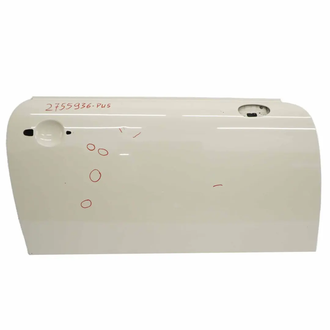 Door Front Left N/S R57 R58 R59 Pepper White - 850 to Mini R56 with Part number 2755936 Mini R56 Door Front Left N/S R57 R58 R59 Pepper White - 850 - SKU 2755936-PW5 - Part number 2755936