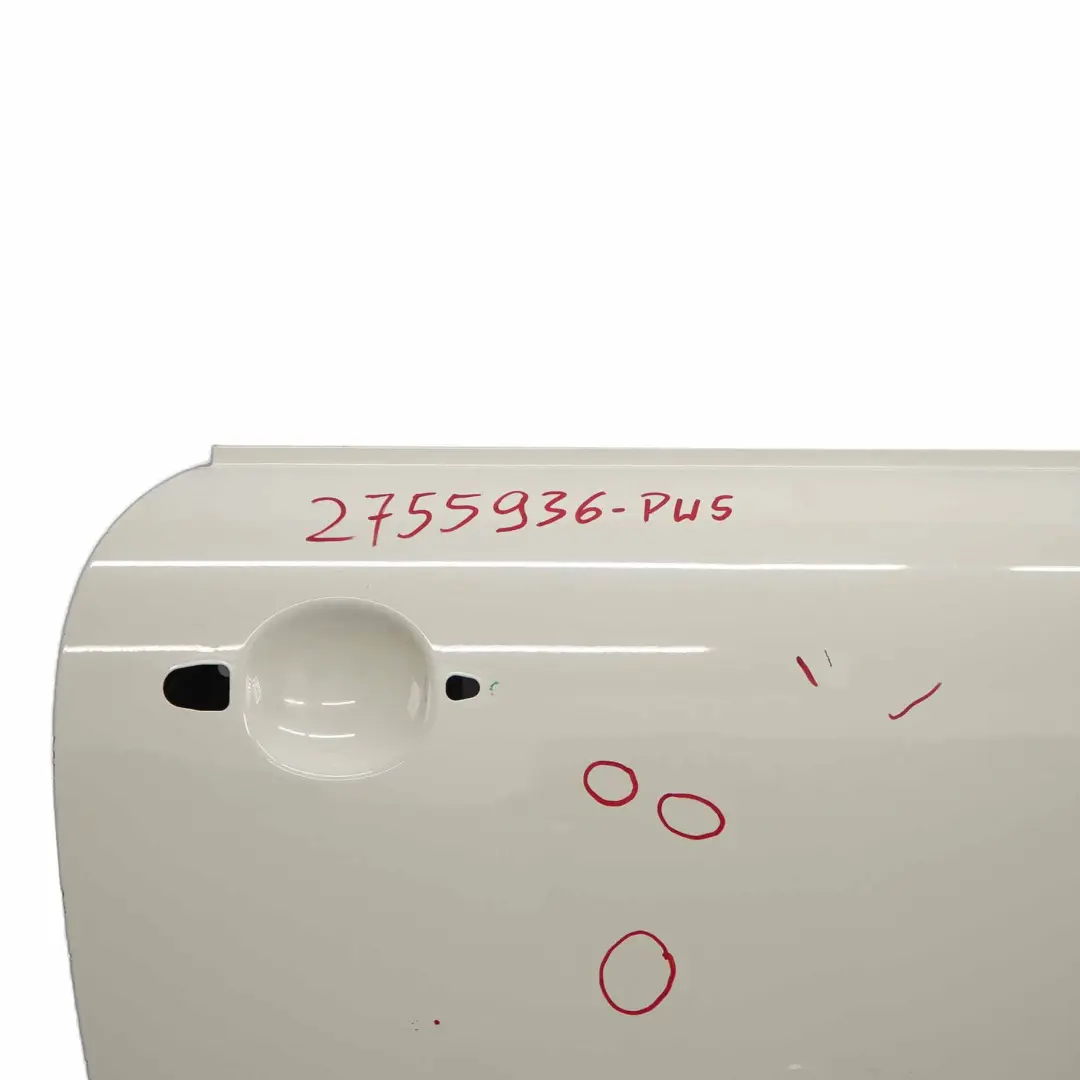 Door Front Left N/S R57 R58 R59 Pepper White - 850 to Mini R56 with Part number 2755936 Mini R56 Door Front Left N/S R57 R58 R59 Pepper White - 850 - SKU 2755936-PW5 - Part number 2755936