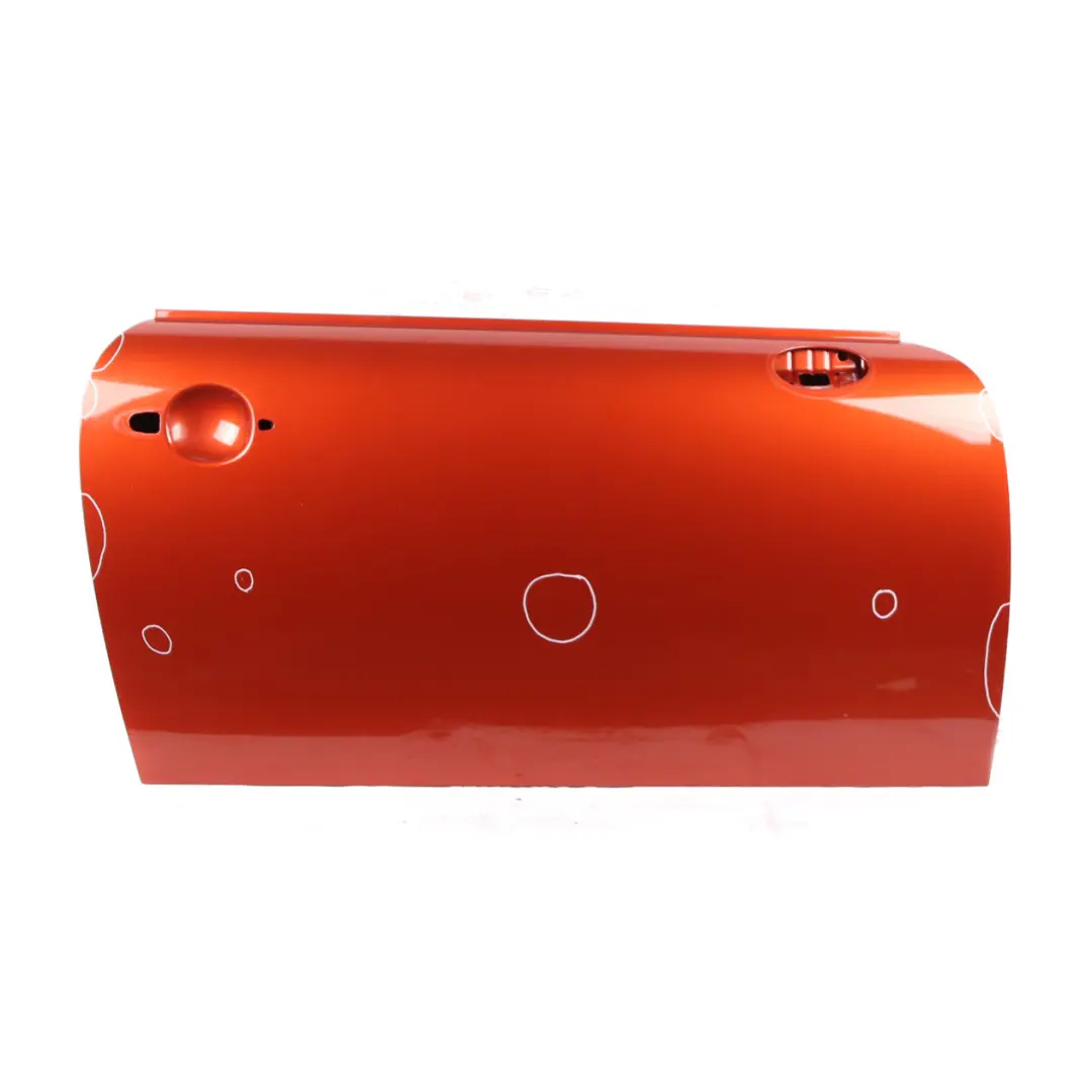 Door Front Right O/S Spice Orange Metallic - B23 to Mini R55 R56 R57 R58 R59 with Part number 2755936 Mini R55 R56 R57 R58 R59 Door Front Right O/S Spice Orange Metallic - B23 - SKU 2755936-SPICE1 - Part number 2755936