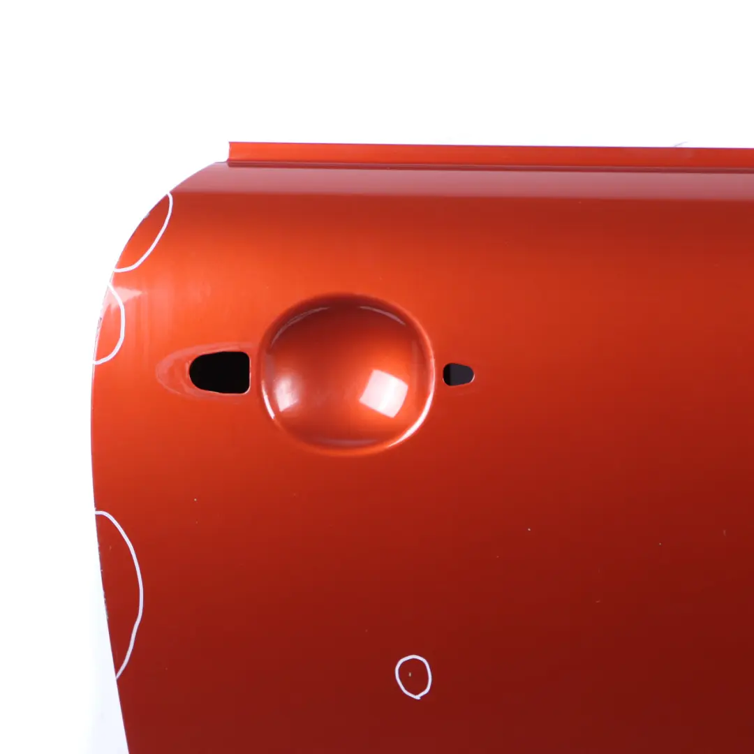 Door Front Right O/S Spice Orange Metallic - B23 to Mini R55 R56 R57 R58 R59 with Part number 2755936 Mini R55 R56 R57 R58 R59 Door Front Right O/S Spice Orange Metallic - B23 - SKU 2755936-SPICE1 - Part number 2755936