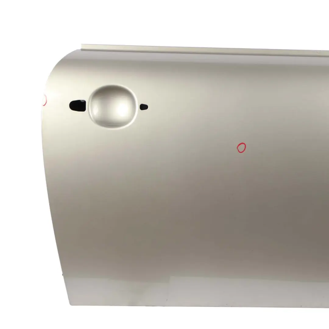 Door Front Right O/S R55 R57 Sparkling Silver Metallic - A60 to Mini Cooper R56 with Part number 2755936 Mini Cooper R56 Door Front Right O/S R55 R57 Sparkling Silver Metallic - A60 - SKU 2755936-SS2 - Part number 2755936