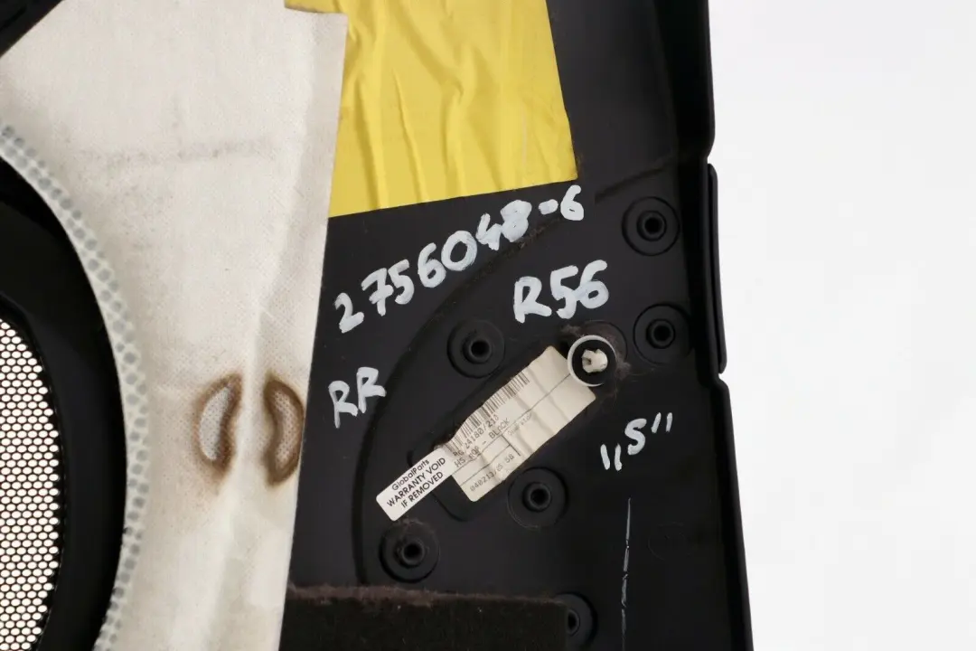 MINI R56 Boczek Tapicerka Drzwi Prawy Tył Czarny - SKU 2756048-6 - Numer Części 2756048