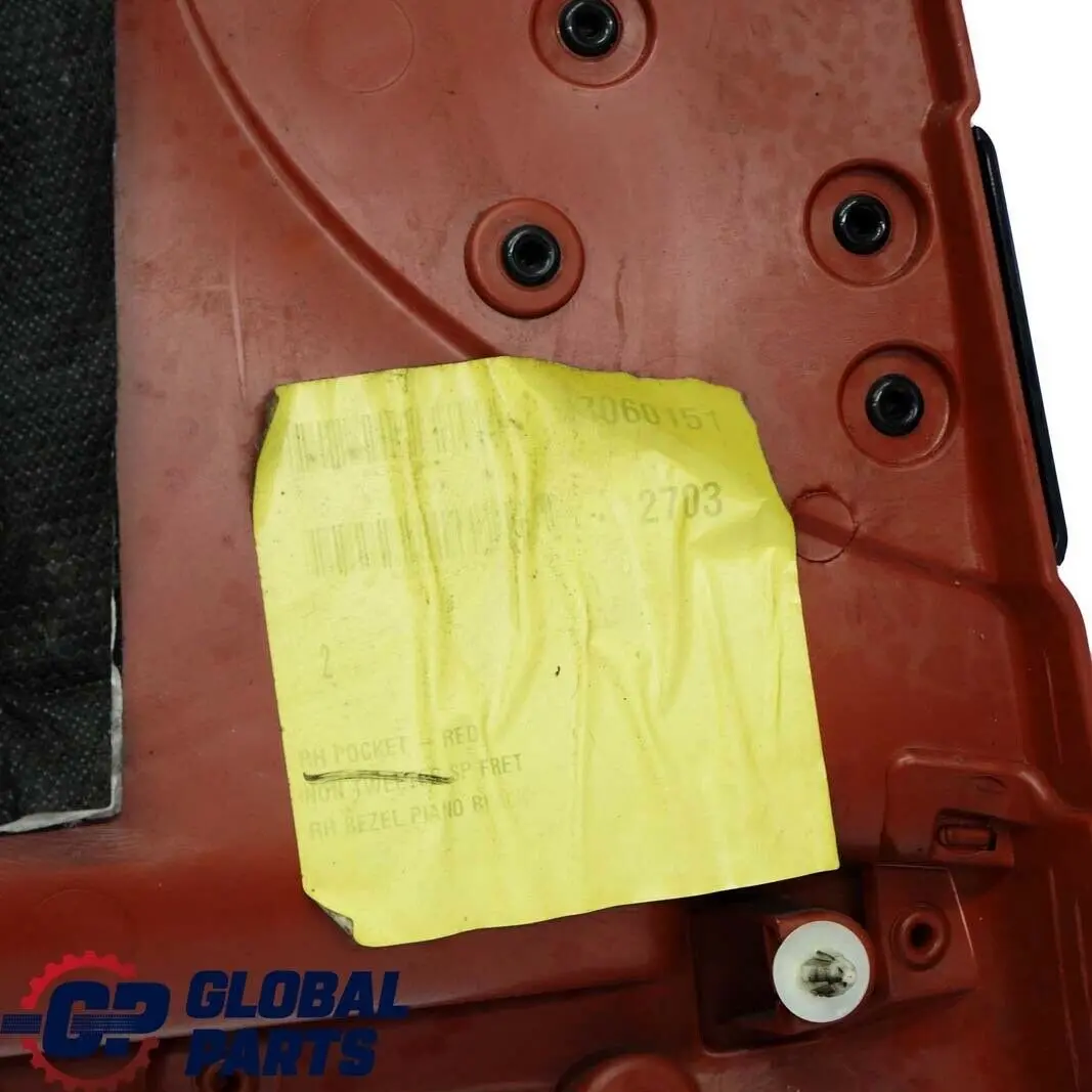 Rivestimento Laterale Posteriore Pannello Porta Redwood Rosso per Mini Cooper R56 con numero di parte 2756054 Mini Cooper R56 Rivestimento Laterale Posteriore Pannello Porta Redwood Rosso - SKU 2756054 - Numero di parte 2756054