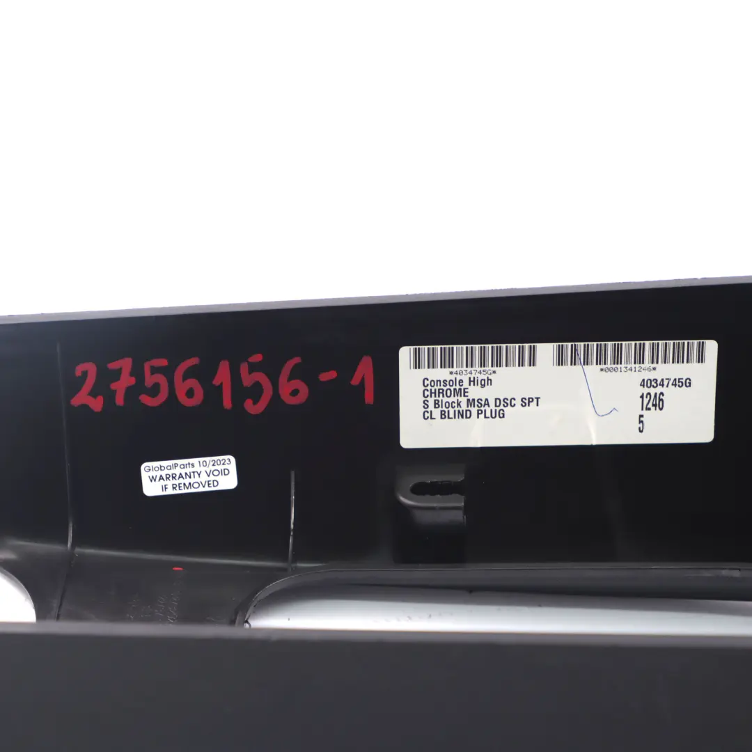 Console centrale Portabicchieri Coperchio Carbonio Nero per Mini R55 R56 con numero di parte 2756156 Mini R55 R56 Console centrale Portabicchieri Coperchio Carbonio Nero - SKU 2756156-1 - Numero di parte 2756156