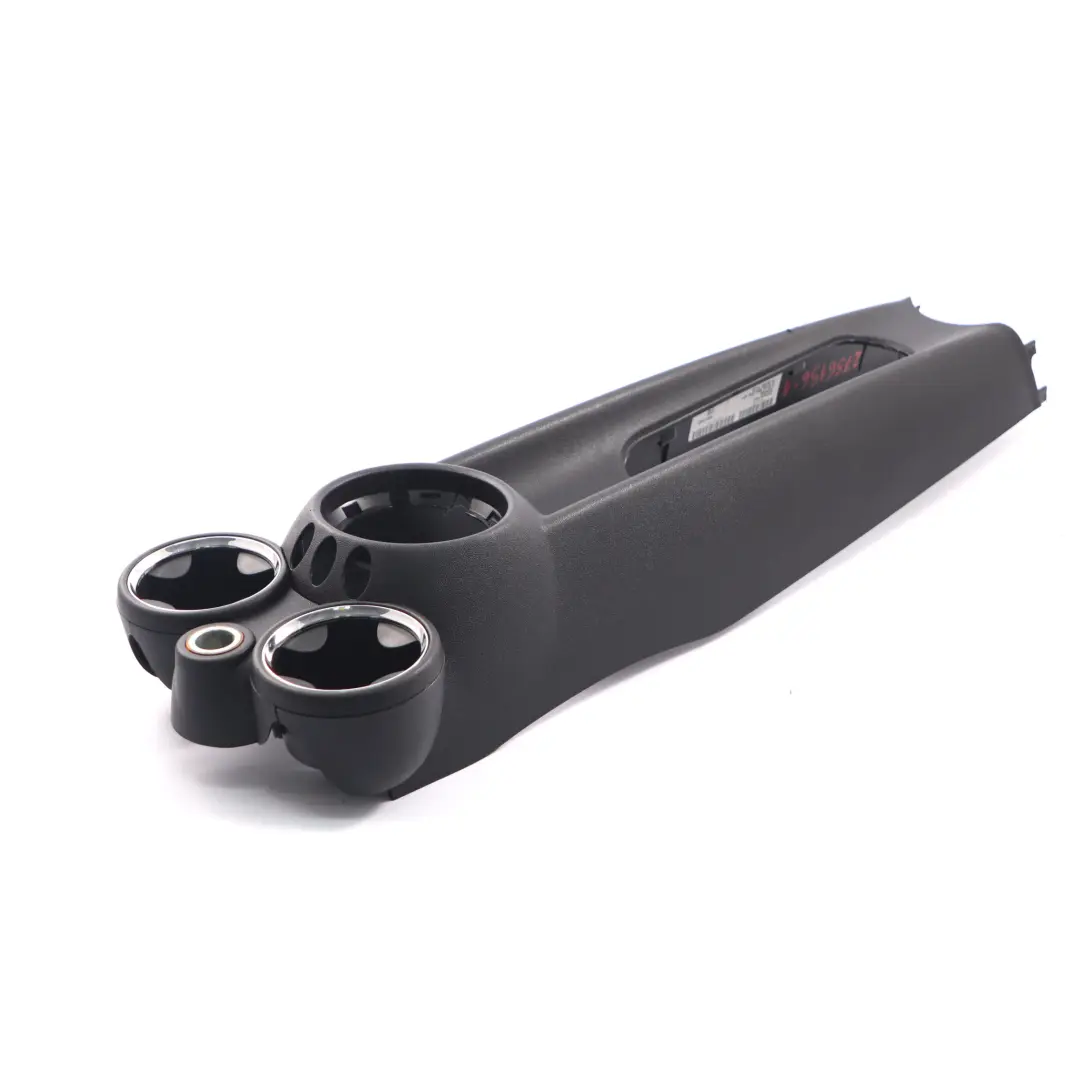 Consola Central Portavasos Tapa Panel Carbono Negro para Mini R55 R56 con número de pieza 2756156 Mini R55 R56 Consola Central Portavasos Tapa Panel Carbono Negro - SKU 2756156-1 - Número de pieza 2756156