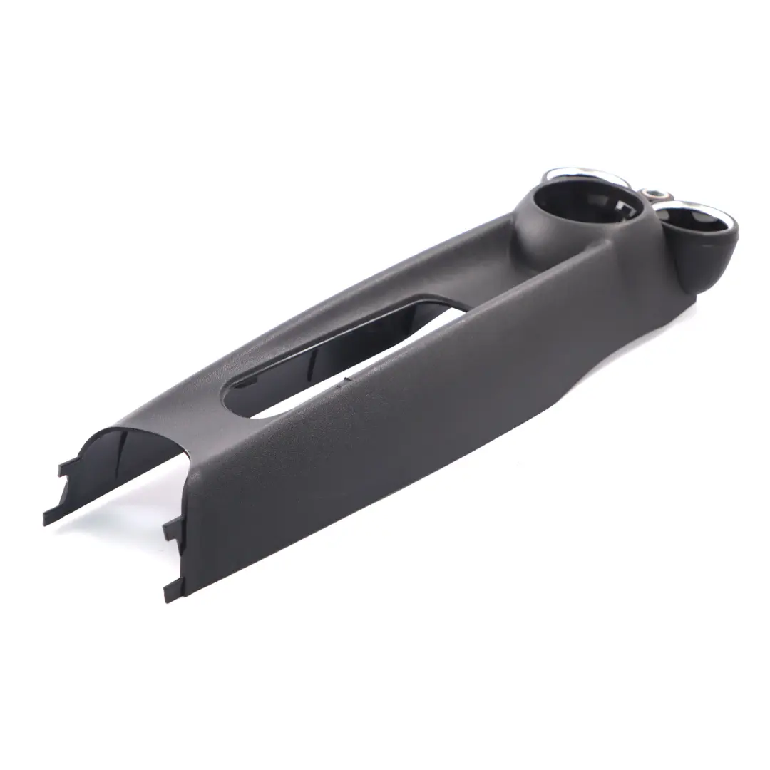Consola Central Portavasos Tapa Panel Carbono Negro para Mini R55 R56 con número de pieza 2756156 Mini R55 R56 Consola Central Portavasos Tapa Panel Carbono Negro - SKU 2756156-1 - Número de pieza 2756156