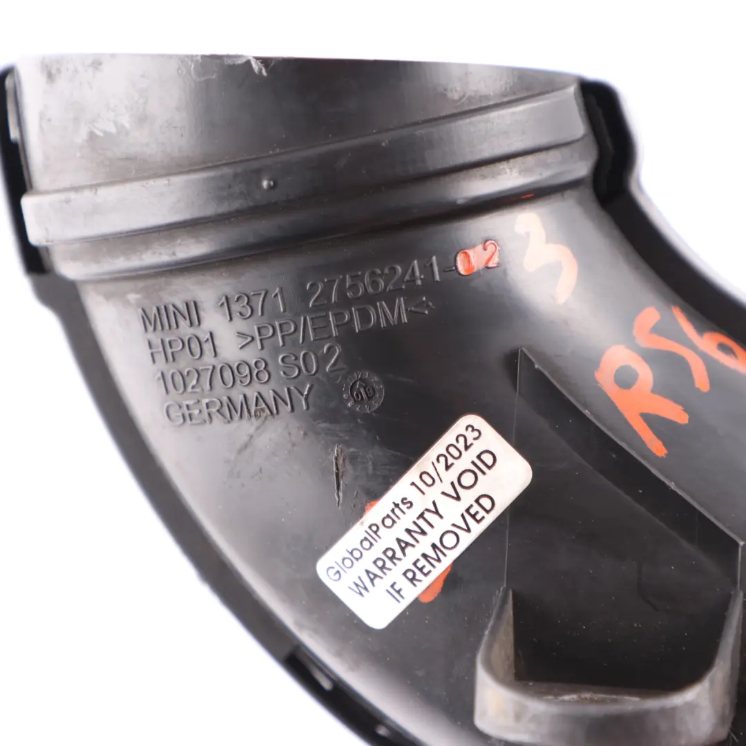 Intake Manifold Elbow Hose Pipe Line to Mini Cooper One D R55 R56 W16 Air with Part number 2756241 Mini Cooper One D R55 R56 W16 Air Intake Manifold Elbow Hose Pipe Line - SKU 2756241-3 - Part number 2756241