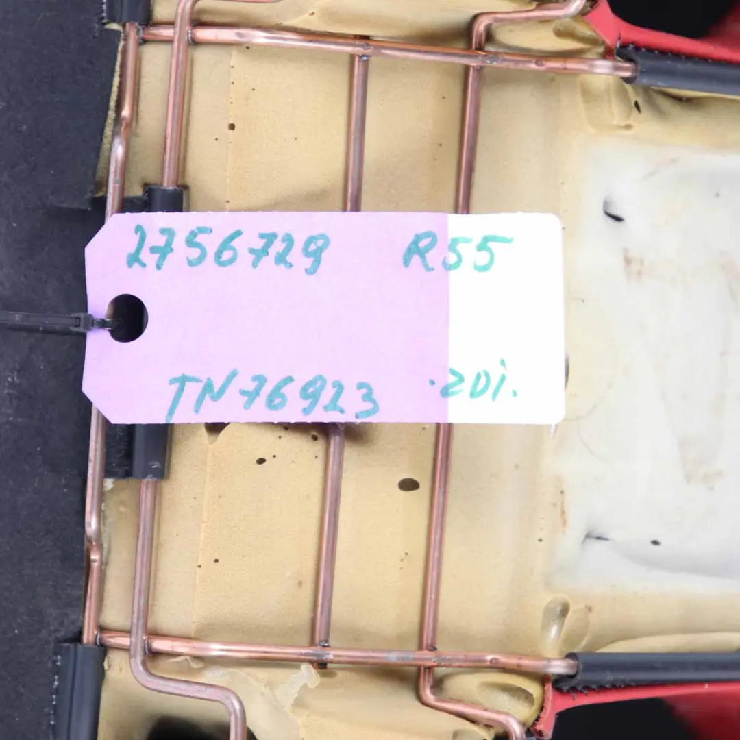 Sofa Bench Couch Cloth Leather Black Rooster Red to Mini Clubman R55 Rear Seat with Part number 2756729 Mini Clubman R55 Rear Seat Sofa Bench Couch Cloth Leather Black Rooster Red - SKU 2756729 - Part number 2756729