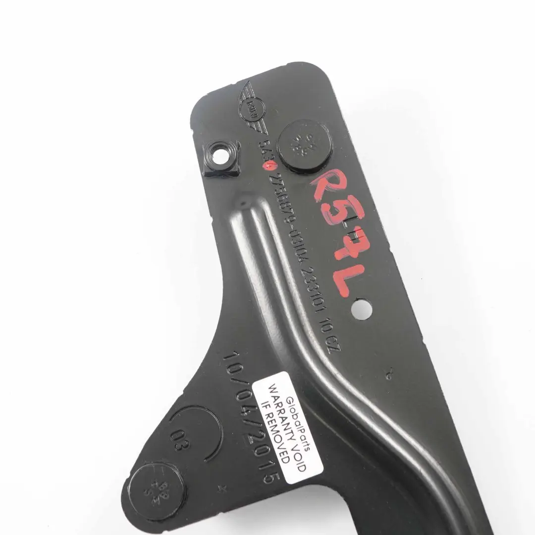 R57N Cabio Soft Top Folding Top Mounting Plate Left N/S to Mini Cooper R57 with Part number 2756879 Mini Cooper R57 R57N Cabio Soft Top Folding Top Mounting Plate Left N/S - SKU 2756879 - Part number 2756879