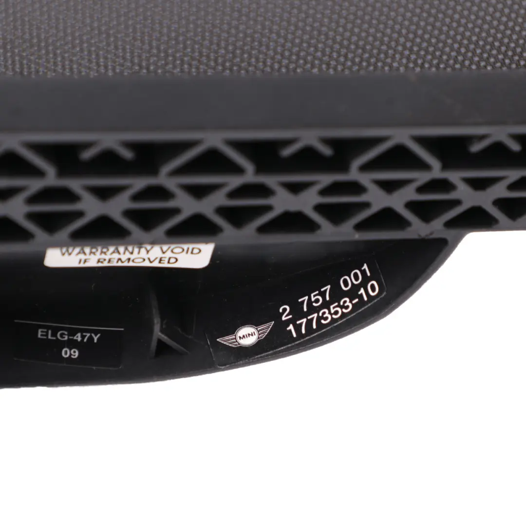Deflector Mini R57 Convertible Rear Centre Protection Covering Mesh Screen to Wind with Part number 2757001 Wind Deflector Mini R57 Convertible Rear Centre Protection Covering Mesh Screen - SKU 2757001-1 - Part number 2757001
