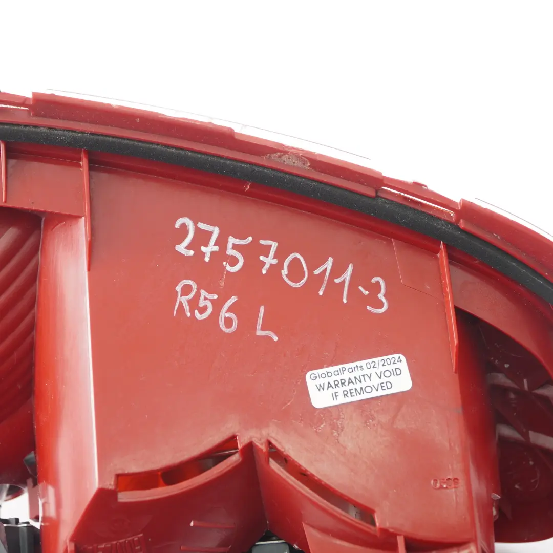 Piloto trasero Mini One R56 R57 Piloto trasero blanco intermitente izquierdo para con número de pieza 2757011 Piloto trasero Mini One R56 R57 Piloto trasero blanco intermitente izquierdo - SKU 2757011-3 - Número de pieza 2757011