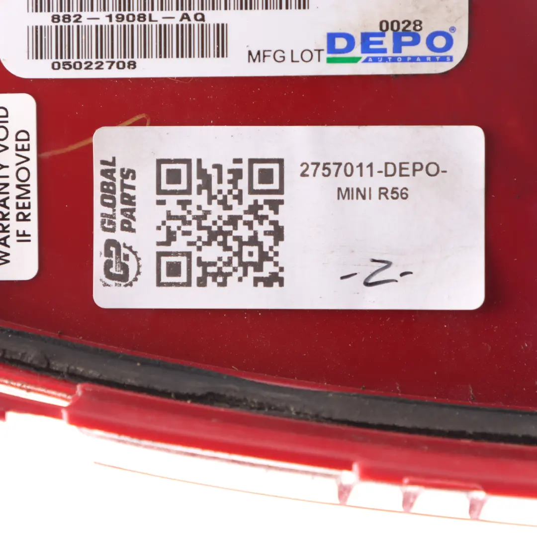 Mini R56 R57 Rear Lamp Tail Light White Turn Indicator Left N/S DEPO - SKU 2757011-DEPO - Part number 2757011