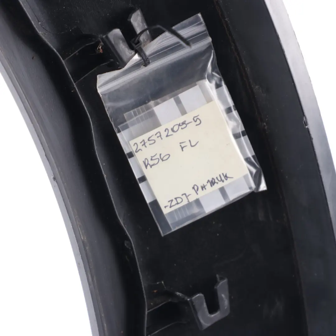 Arch Trim Mini R56 R57 R58 LCI Front Left N/S Flare Cover to Wheel with Part number 7349421 Wheel Arch Trim Mini R56 R57 R58 LCI Front Left N/S Flare Cover - SKU 2757209-5 - Part number 7349421