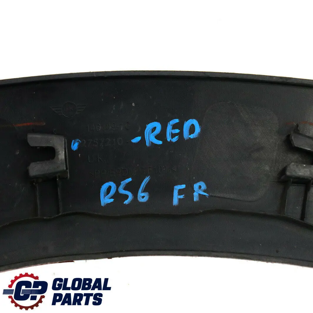 MINI Cooper R56 R57 R58 Extension del arco De rueda delantera derecha Rojo - SKU 2757210-RED - Número de pieza 2757210