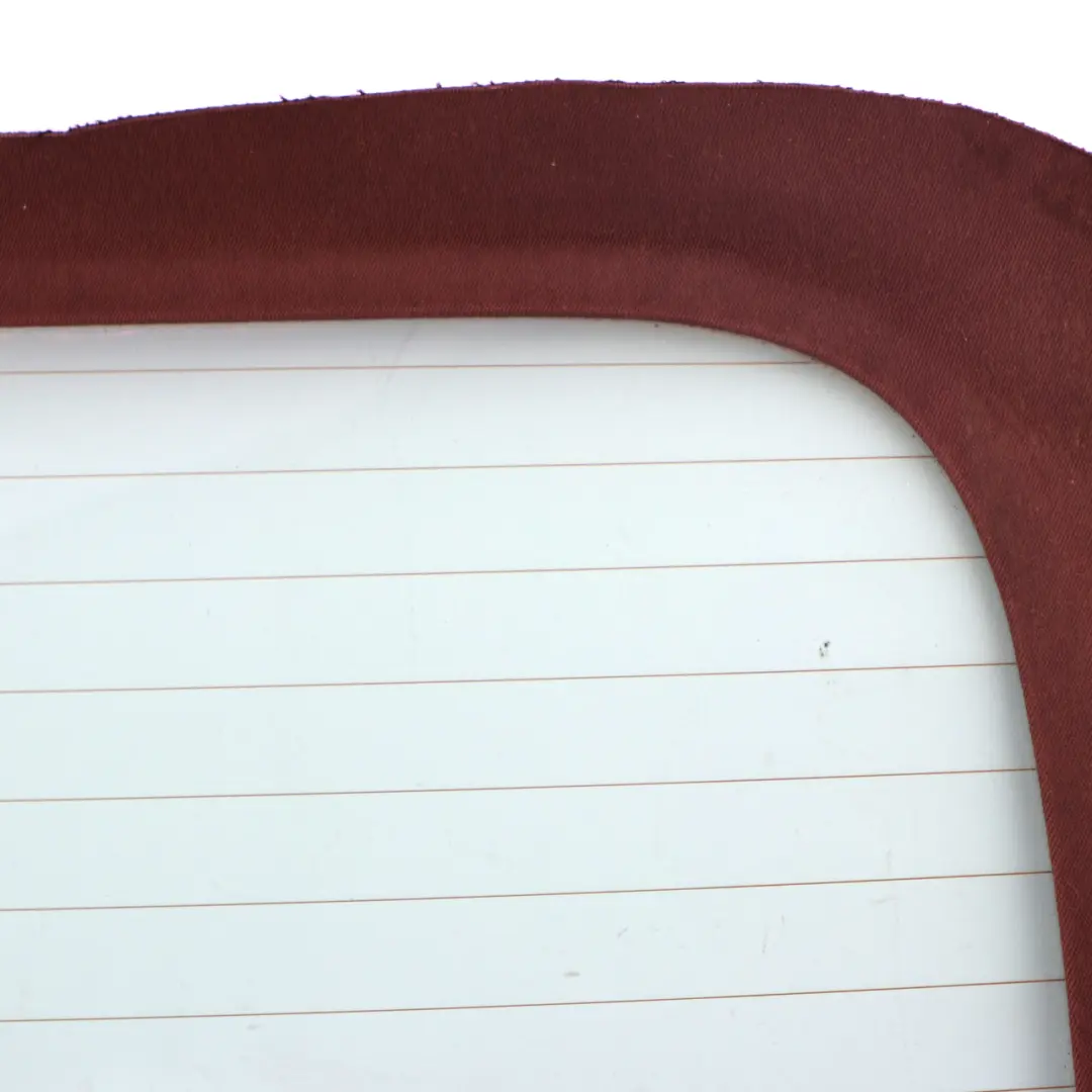 Window Folding Roof Glass Glazing AS2 to Mini Cooper R57 Cabrio Convertible Rear with Part number 2757380 Mini Cooper R57 Cabrio Convertible Rear Window Folding Roof Glass Glazing AS2 - SKU 2757380-1 - Part number 2757380