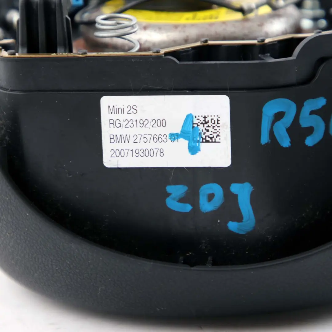 Steering Wheel Driver's Side Airbag Module to Mini Cooper One R55 R56 R57 with Part number 2757663 Mini Cooper One R55 R56 R57 Steering Wheel Driver's Side Airbag Module - SKU 2757663-4 - Part number 2757663