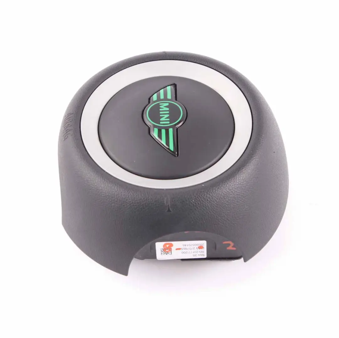 Three Spoke Steering Wheel Driver's Sports Air Module Bag to Mini Cooper R55 R56 with Part number 2757665 Mini Cooper R55 R56 Three Spoke Steering Wheel Driver's Sports Air Module Bag - SKU 2757665-8 - Part number 2757665
