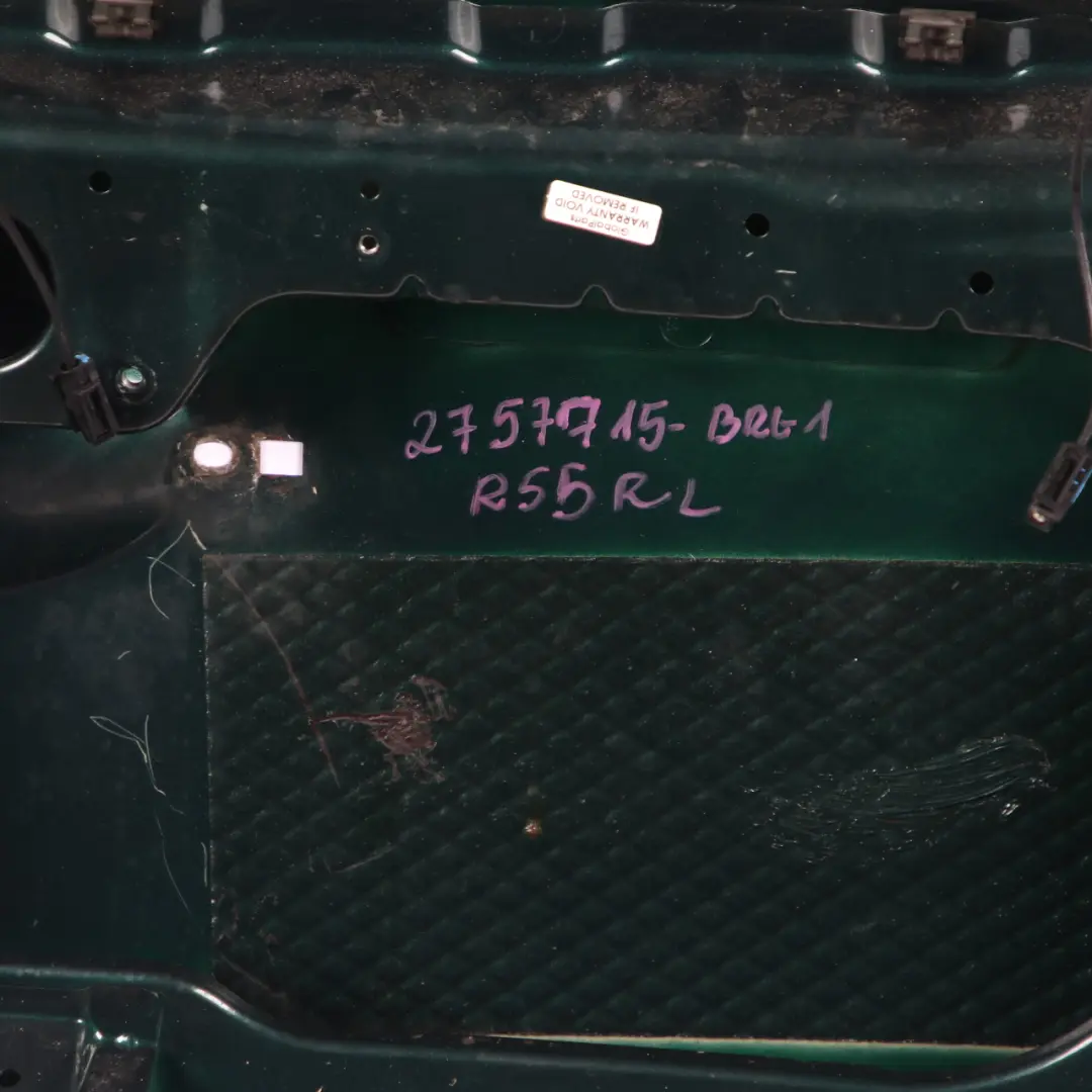 Boot Trunk Lid Left N/S Splitdoor British Racing Green - A67 to Mini Clubman R55 with Part number 2757715 Mini Clubman R55 Boot Trunk Lid Left N/S Splitdoor British Racing Green - A67 - SKU 2757715-BRG1 - Part number 2757715