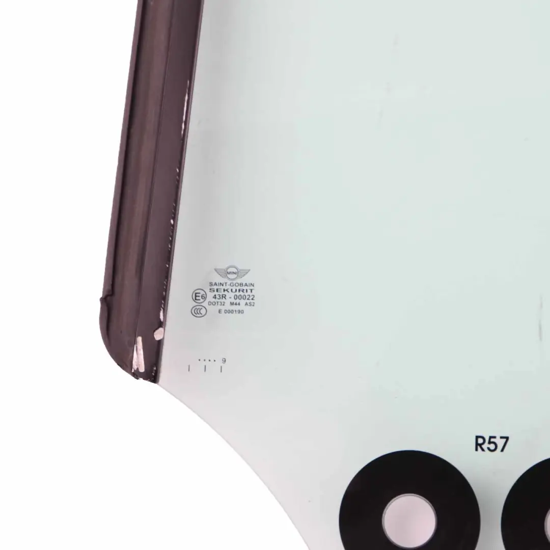 Mini Cabrio R57 Szyba Boczna Zielona Lewa AS2 - SKU 2757769 - Numer Części 2757769