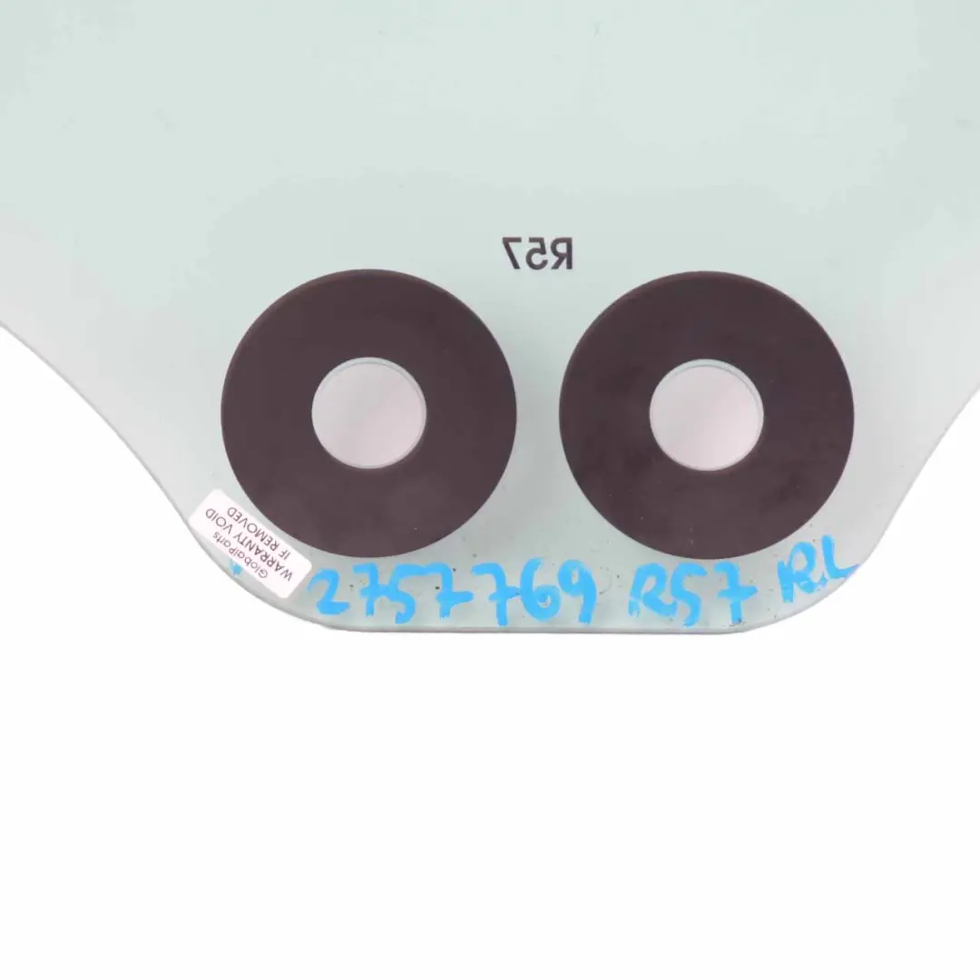 Mini Cabrio R57 Szyba Boczna Zielona Lewa AS2 - SKU 2757769 - Numer Części 2757769