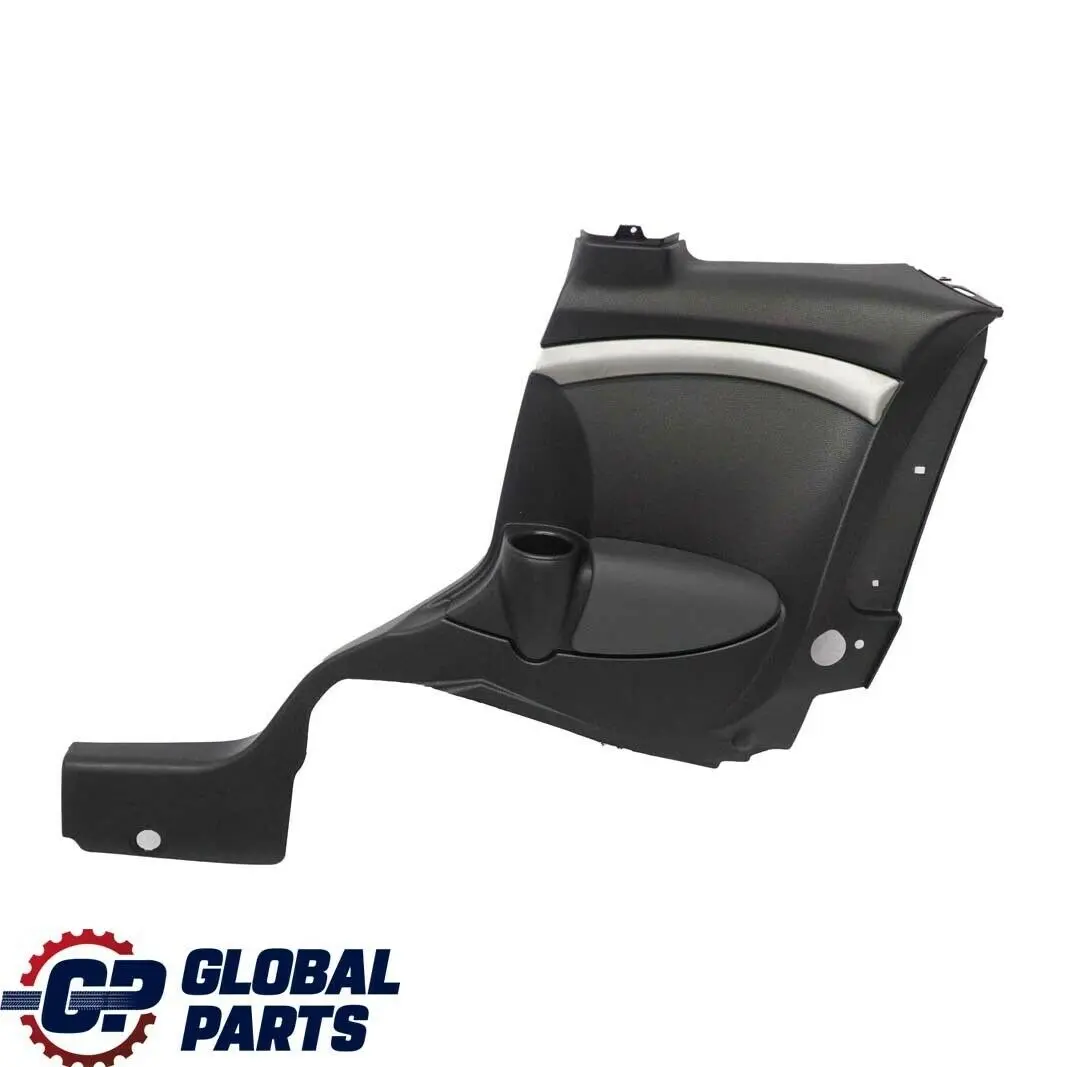MINI Clubman R55 Lateral Side Trim Panel Rear Right O/S Carbon Black / Silver - SKU 2757836-1 - Part number 2757836