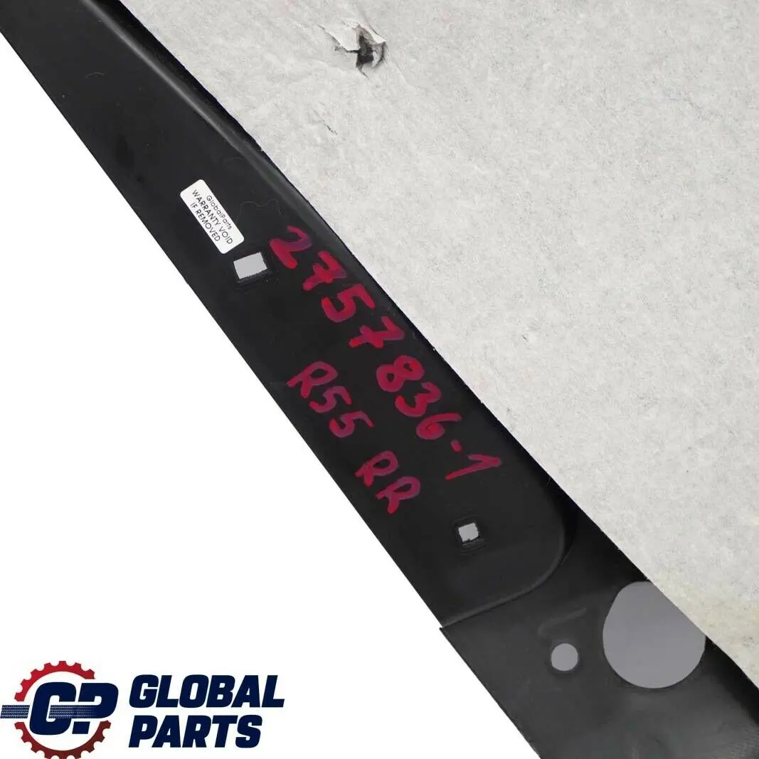 MINI Clubman R55 Lateral Side Trim Panel Rear Right O/S Carbon Black / Silver - SKU 2757836-1 - Part number 2757836